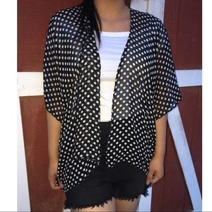 Polka dot kimono